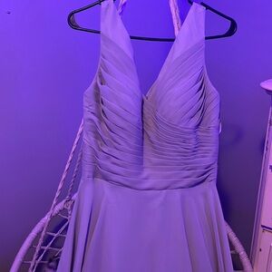 grey prom dress